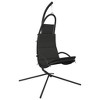 vidaXL Garden Swing Chair with Cushion Dark Gray Oxford Fabric&Steel - 2 of 4