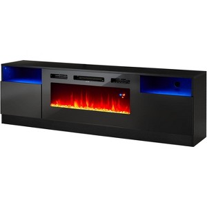AMERLIFE TV Stand with Fireplace, LED Light Entertainment Center - 1 of 2
