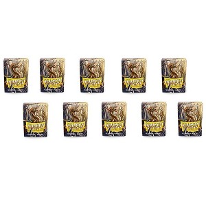 Dragon Shield 10 Packs Dragon Shield Matte Mini Japanese Copper 60 ct Card Sleeves Display Case - 1 of 4