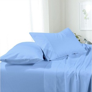 Egyptian Linens Basics Super Soft Easy Care Microfiber Sheet Set - 15" Pockets - 1 of 4
