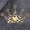 Terry Bathrobe with Cheetah Crown Embroidery - Linum Home Textiles - 2 of 3