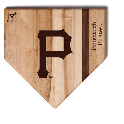 MLB 12-Inch Wooden Home Plate Cutting Board, Pittsburgh Pirates