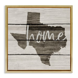 Stupell Industries Texas Rustic Typography Map, 18" x 18" - 1 of 4