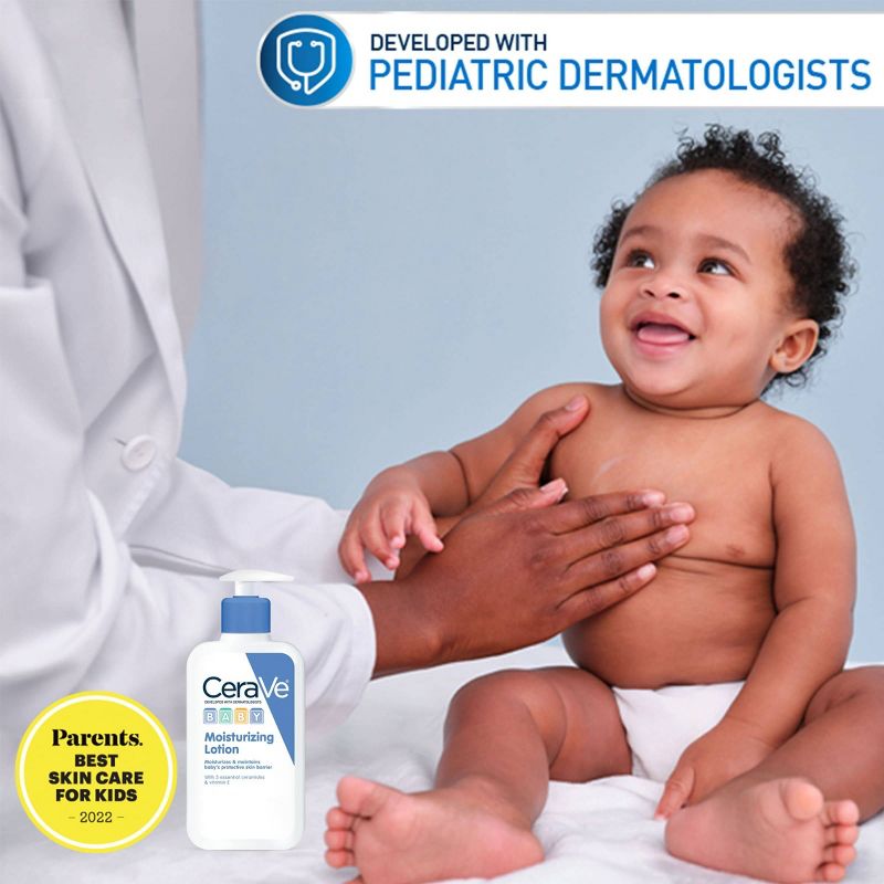 CeraVe Baby Body Gentle Moisturizing Body Lotion Fragrance-Free - 8oz, 4 of 19