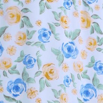 blue beige-floral