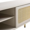 Modway Cambria 47" TV Stand - Modern Media Console with Slatted Front and Storage Cabinet in Walnut Finish - 2 of 4