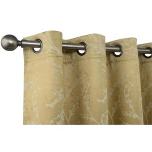 Kate Aurora 2 Pack Arbor Room Darkening Floral Grommet Top Window Curtain Panels - 1 of 4