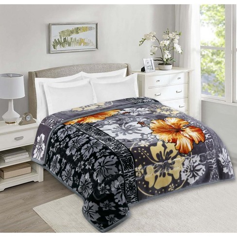 Nestl Velvet Fleece Blanket, 2 Ply Extra Heavy Korean Style Bed Blanket,  79x94 Inches - Grey : Target