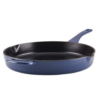 Dropship Enameled Silicone Oil Cast Iron 12 Inch Skillet Deep Saut