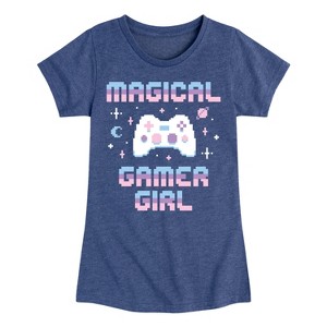 Girls' - Instant Message - Magical Gamer Girl Fitted Short Sleeve Graphic T-Shirt - 1 of 4