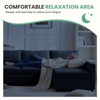 AZL1 Life Concept Accent Chairs Bean Bag Chair Adults Foam Big Beanbag Round Big Sofa for Lounging and Gaming All Ages, Black, 24.8"*24.8"*13.5" - 2 of 4