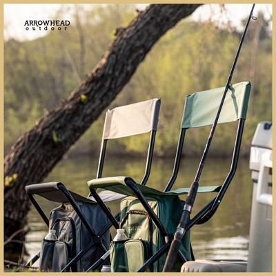 Forest Green Multi-Function 3-in-1 Camp Chair with Cooler