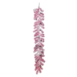 Transpac Artificial 60 in. Multicolored Christmas Celebration Garland