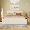 NicBex Queen Velvet Upholstered Platform Bed Frame with Stud Trim Headboard and 4 Drawers,Wood Slats Support,No Box Spring Needed,Easy Assembly - 2 of 4