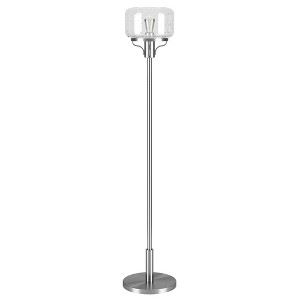 Hampton & Thyme Globe and Stem Floor Lamp with Glass Shade - 1 of 4