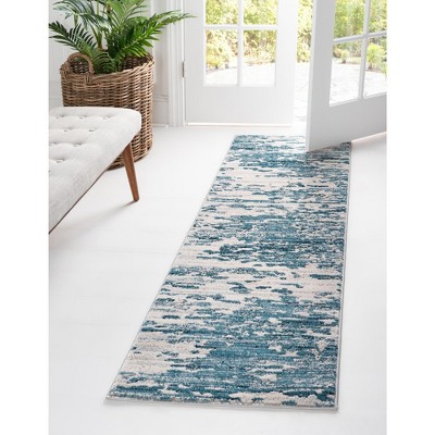 Unique Loom Oasis Collection Area Rug - Water