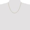 Black Bow Jewelry 1mm 14K Yellow Gold Solid Box Chain Necklace - 2 of 4