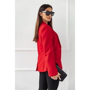 Women's Solid Long - Sleeve Double - Breasted Checkered Blazer, Versatile Outerwear - 1 of 4