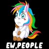 Men's Design By Humans Ew, People Unhappy Unicorn By ZeusSE Tank Top - 2 of 2