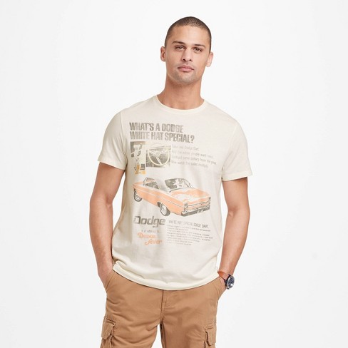 Men's Regular Fit Dodge Short Sleeve T-Shirt - Goodfellow & Co™ White S