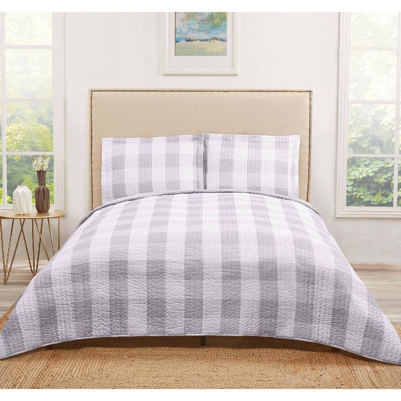 Truly Soft Everyday Buffalo Plaid Quilt Set, 6 of 7