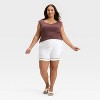 Women's High-Rise Ladder Trim Shorts - A New Day™ - 3 of 3