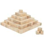 Bright Creations 250 Pack Unfinished Wood Cubes for Crafts, 3/4 In Wooden Block Set