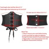INSPIRE CHIC Women's Elastic Wide Corset Vintage Lace-up Tied Cinch Waspie Waist Belts 1Pc - 4 of 4