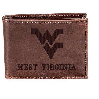 Evergreen West Virginia University Crazy Horse Collection Bi-Fold Wallet