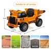 Ride On Dump Truck, 12V Ride On Car with Remote Control, Electric Dump Bed and Extra Shovel - 4 of 4