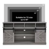 Aukfa 65 Inch TV Stand - Modern Mid-Century Style Entertainment Center Sliding Barn Door Storage Cabinet for Living Room - 4 of 4