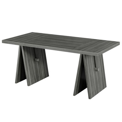 Resenkos Dining Table, Modern Rectangular Table, Wood - Base Kitchen Table, Gray Finish Dining Furniture
