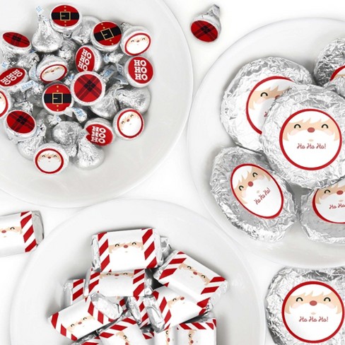 Big Dot Of Happiness Jolly Santa Claus - Christmas Party Circle Sticker  Labels - 24 Count : Target
