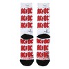 ACDC Band Member Photo Art Men's White Athletic Crew Socks - 4 of 4
