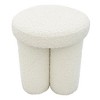 GDFStudio Myrna 15.9"H Mushroom-shaped Boucle Upholstery Ottoman - 3 of 4