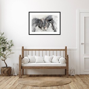 Amanti Art Equine Friendship by Kim Curinga Wood Framed Wall Art Print - 1 of 4