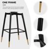 Bekrvio Swivel Barstools with Back, Counter Height, Velvet Upholstered - 4 of 4