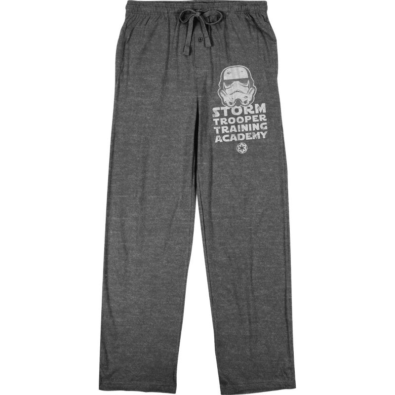 Star Wars Stormtrooper Training Academy Men's Graphite Heather Sleep Pajama Pants, 1 of 2