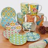 Set of 6 Damask Floral 14oz Mugs - Certified International - 2 of 2