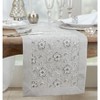 Saro Lifestyle Table Runner With Floral Embroidered Design - 3 of 3