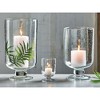tagltd Clear Bubble Glass Hurricane Candle Holder Medium, 6.00L x 6.00W x 9.5H inches. - 2 of 4