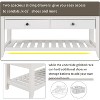 39" Entryway Storage Bench, Wood Storage Bench with Open Shoe Rack, Capacity 220Lbs, Multipurpose Shoe Bench with Padded Cushion, 2 Drawers - 3 of 4