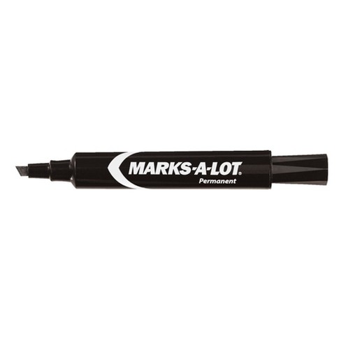 Avery Marks A Lot Tank Permanent Markers, Chisel Tip, Assorted, 12