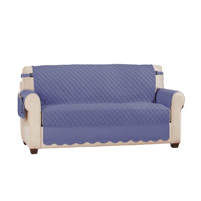 Collections Etc Camille Quilted Reversible Machine Washable Furniture Protector