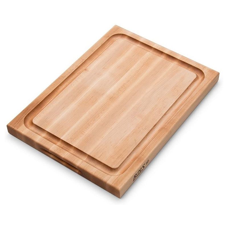 John Boos Wide Reversible Oval Cutting/Carving Board with Juice Groove, 4 of 8