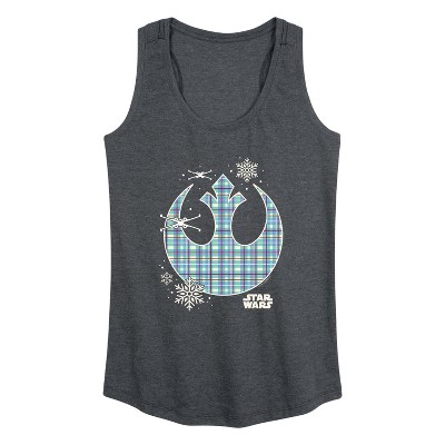 Women's - Star Wars - Patchwork Rebel Icon Graphic Racerback Tank : Target