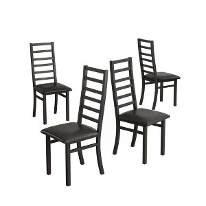 NicBex Dining Chairs with Steel Legs,Armless Chairs with PU Leather Seats for Kitchen,Living Room - 1 of 4