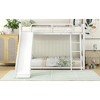 Twin Over Twin Metal Bunk Bed with Slide for Bedroom - 4 of 4