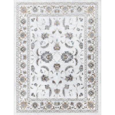 LunaLulinlk White Polyester Multi 5 ft. 3 in. x 7 ft. Area Rug
