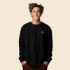 Dalix UFO Embroidered Cotton Classic Fit Long Sleeve Crewneck Tee Shirt Mens - 2 of 4